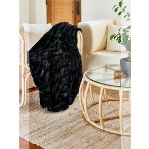 Faux Fur Sherpa Throw Blanket - 50"x70"- Soft & Plush, Warm & Fuzzy